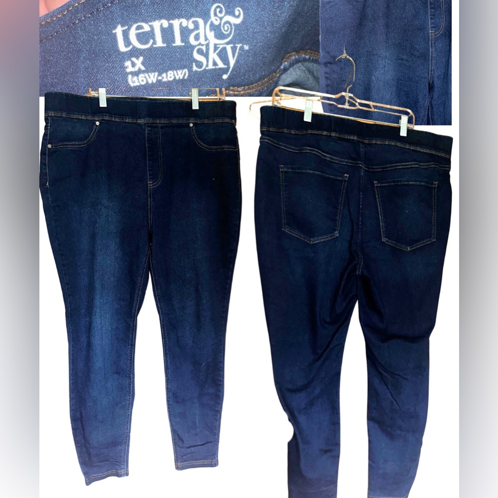 Terra & Sky Women's Blue Jeans
